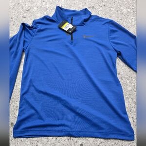 Nike Men's Zip-Up Sweater in Blue